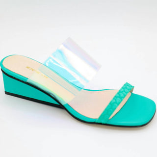 All Black - Women Clear Fish Wedge