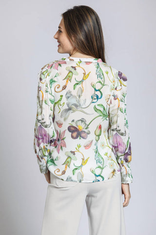 Apny - Women's Split Neck Blouse