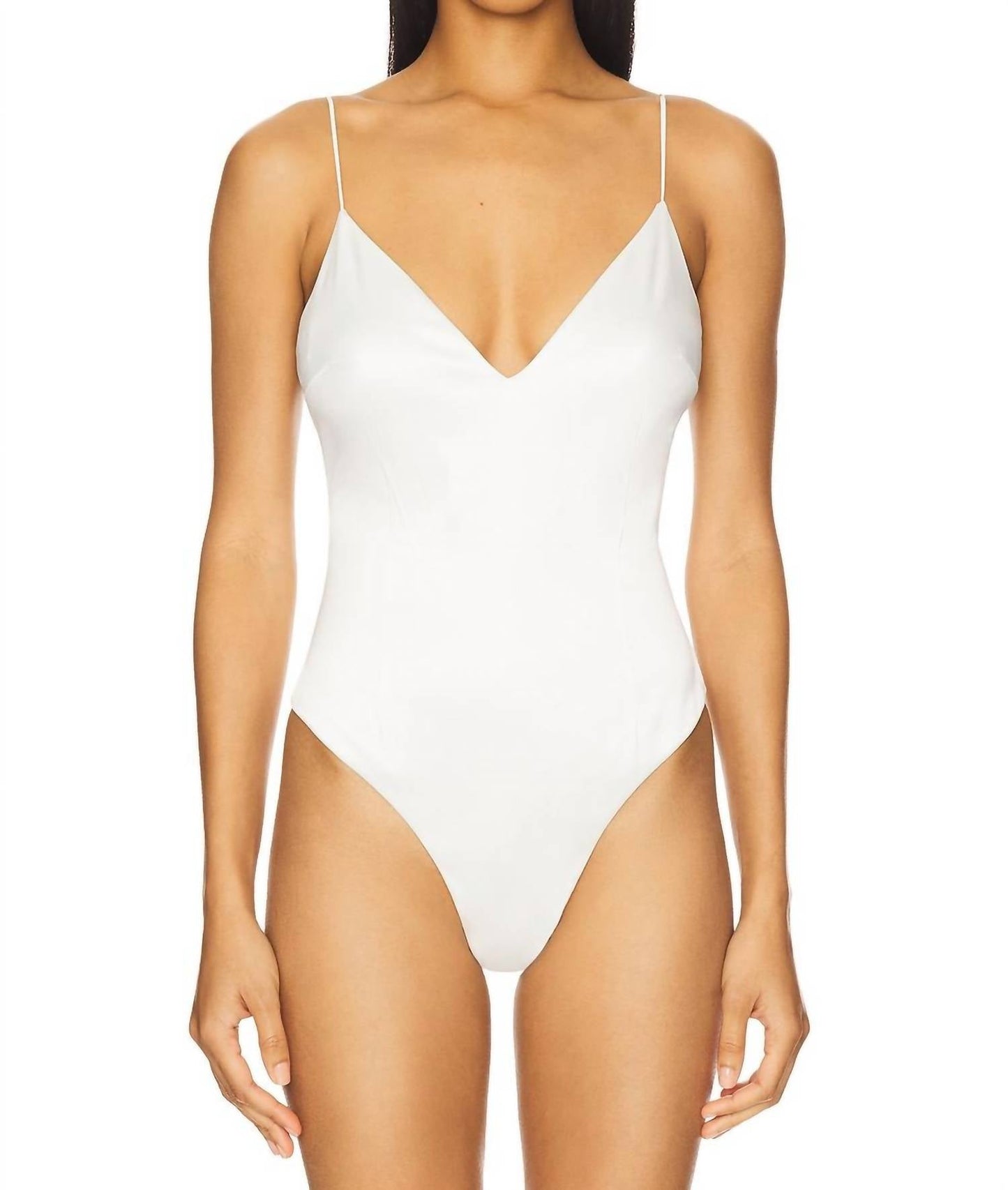 L'Agence - Dara Plunge Neck Bodysuit