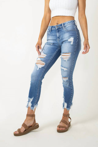 Cello - Cropped Skinny Jeans
