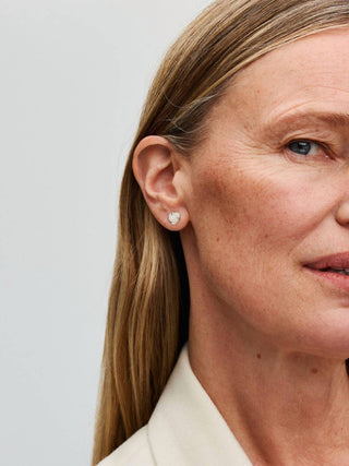 Pandora - Women's Rose In Bloom Stud Earrings