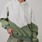 Creamon - Two Tone Color Block Soft Fleece Hoodie