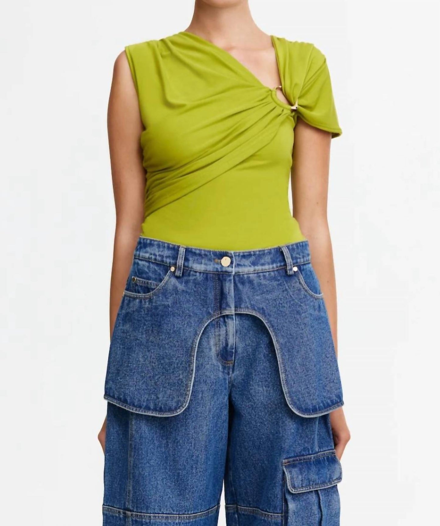 Acler - Vineyhill Asymmetrical Jersey Top