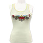 Paparazzi - Sleeveless Top With Embroidery & Beaded Works