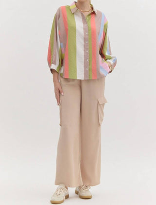 Entro - Women's Striped Blouse