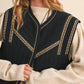 &Merci - Jay Quilted Vest with Trim Detail
