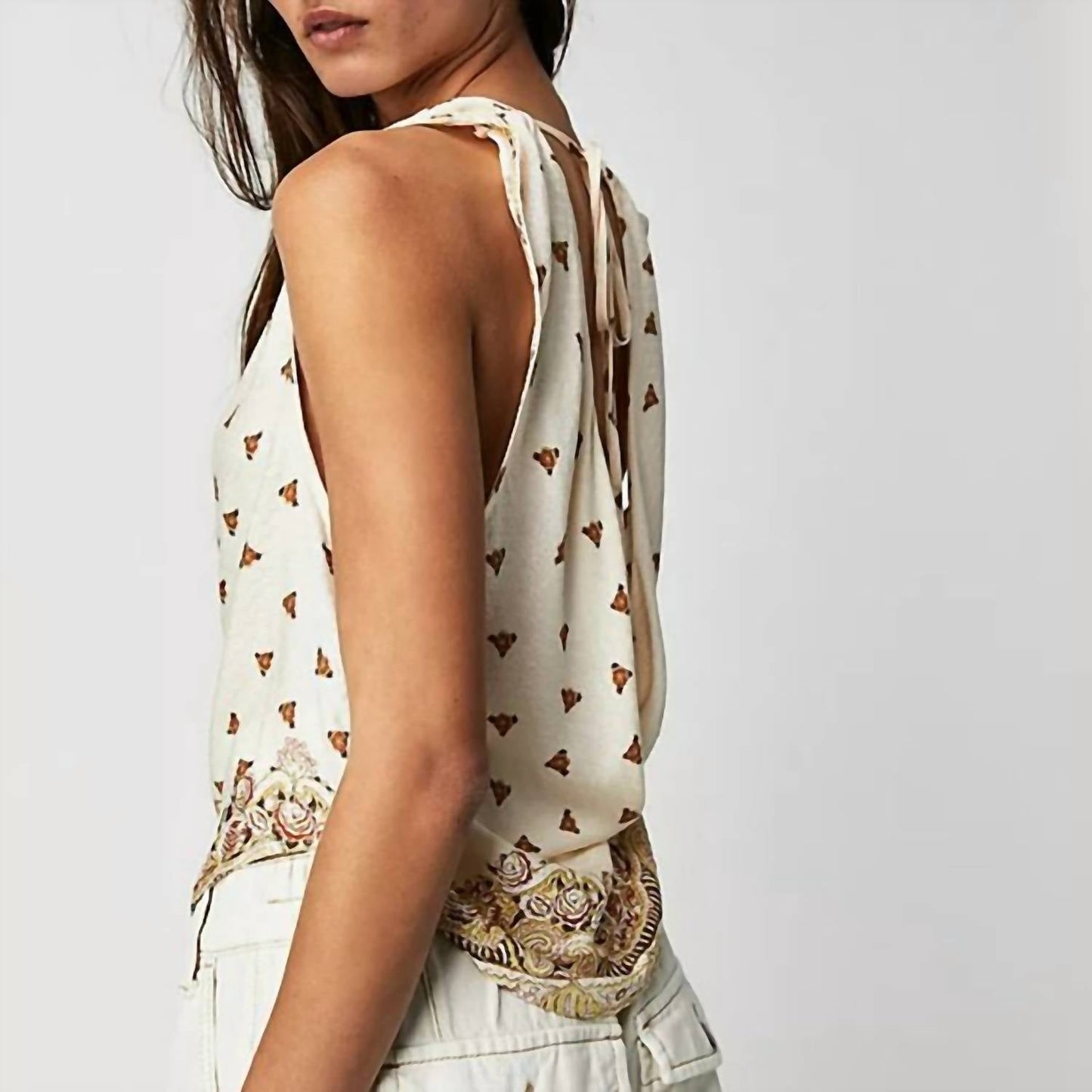 Free People - Silas Printed Cowlneck Top