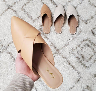 Qupid - Women's Swirl Ballerina Mules