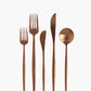 Borrowed Blu - Luna Flatware Gold 5 Piece Set