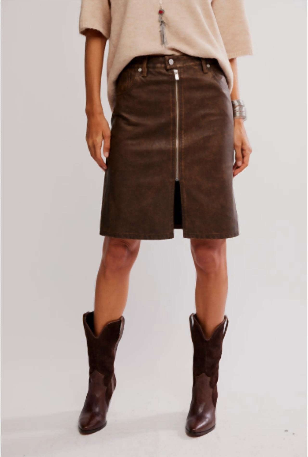 Free People - Sycamore Vegan Midi Skirt
