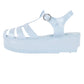 Jeffrey Campbell - Women's Sandals 8 Candied Blue Platform Jelly Y2k Sandals