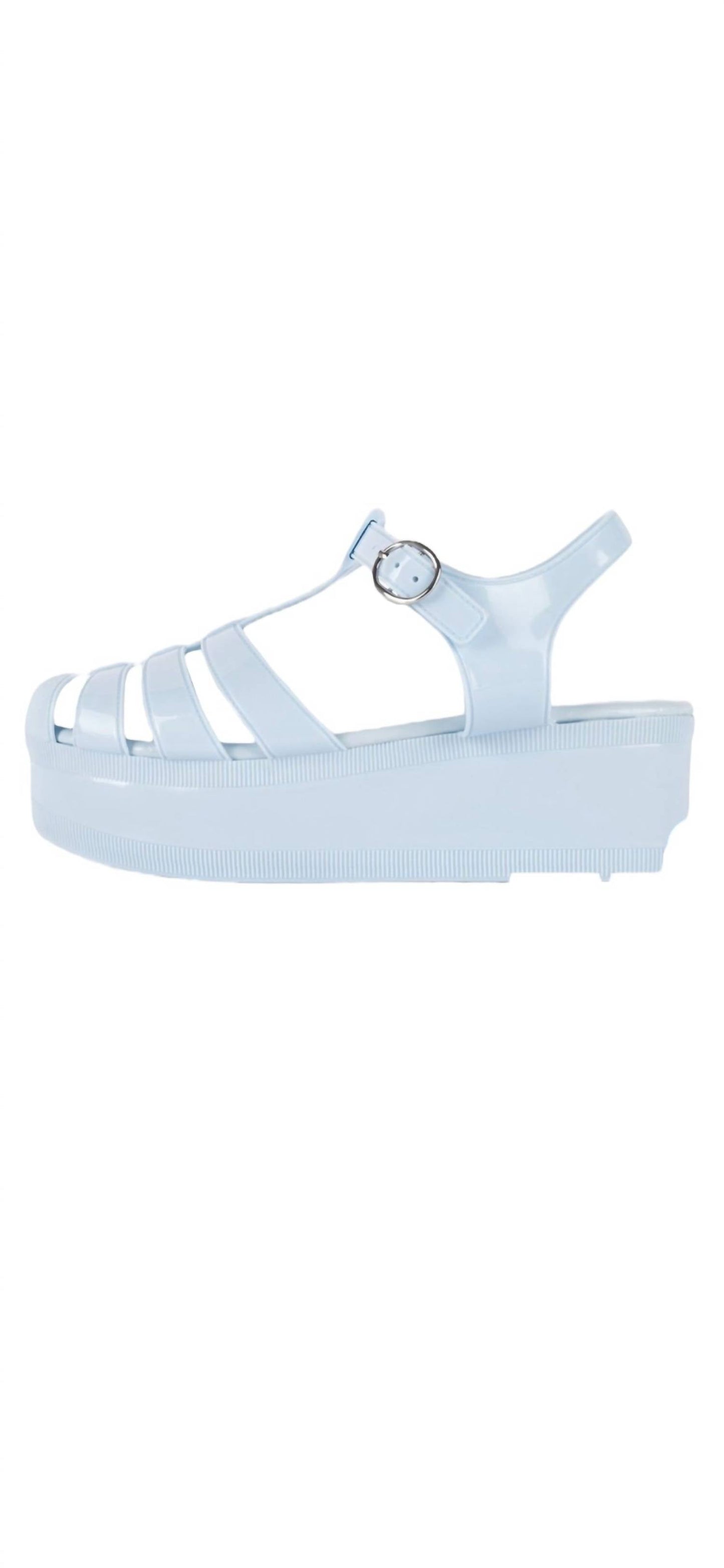 Jeffrey Campbell - Women's Sandals 8 Candied Blue Platform Jelly Y2k Sandals