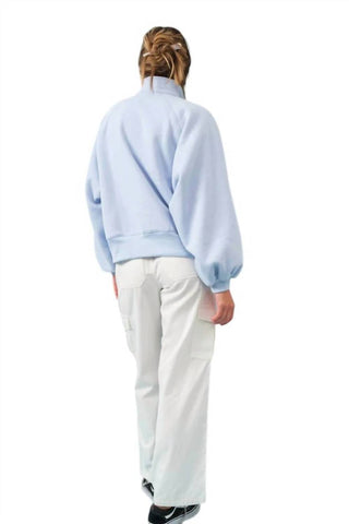 Papermoon - Piper Snap Button Collared Pullover Sweatshirt