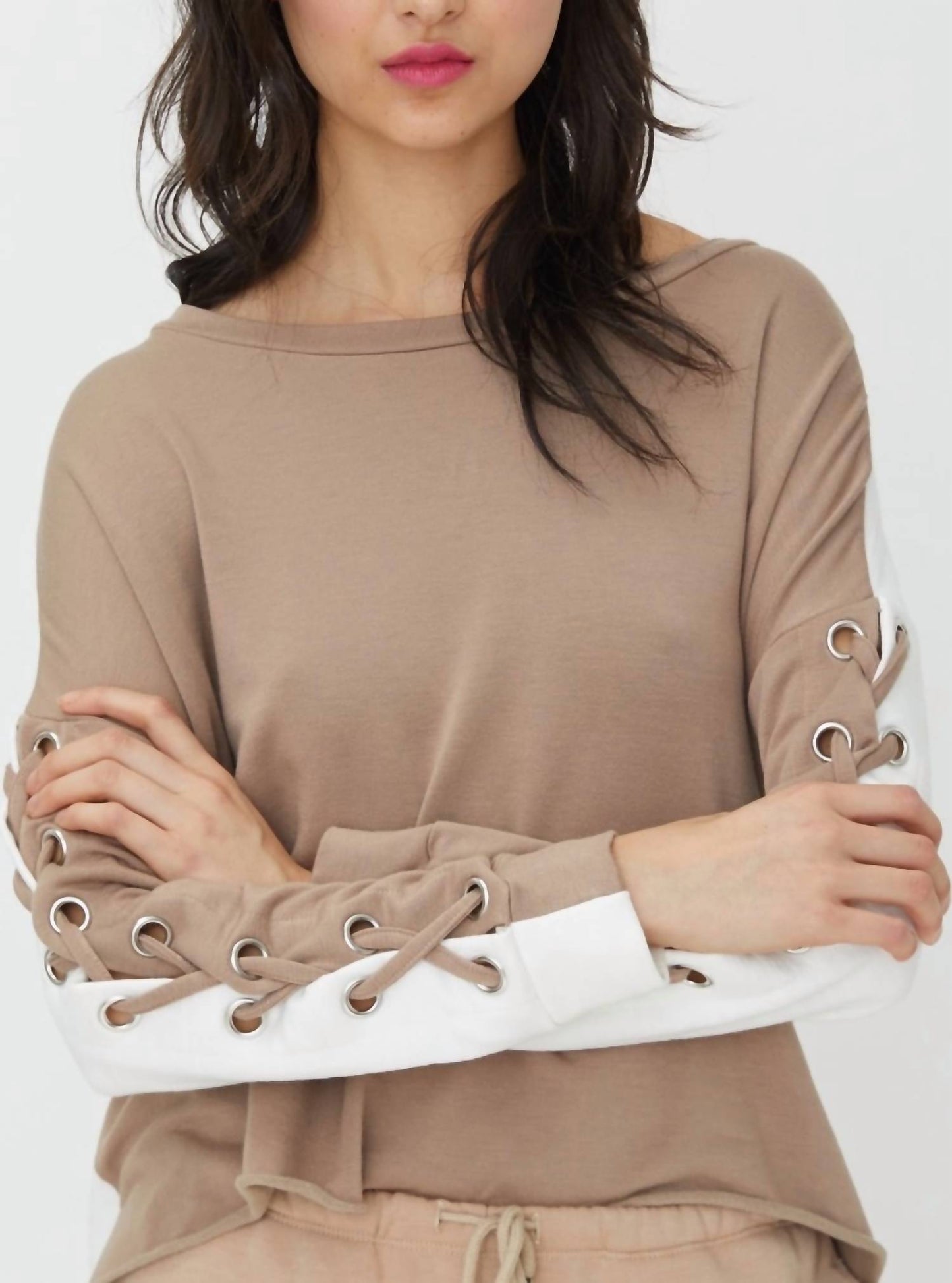 Generation Love - ALEXIS LACE UP SWEATSHIRT