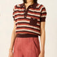 Alix Of Bohemia - Lessi Sandstone Stripe Top