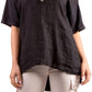 Gigi Moda - Aldina Linen V-neck Top