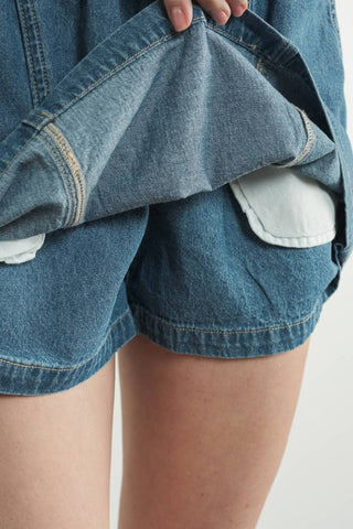 Aaron & Amber - Smocked Waistband Skorts