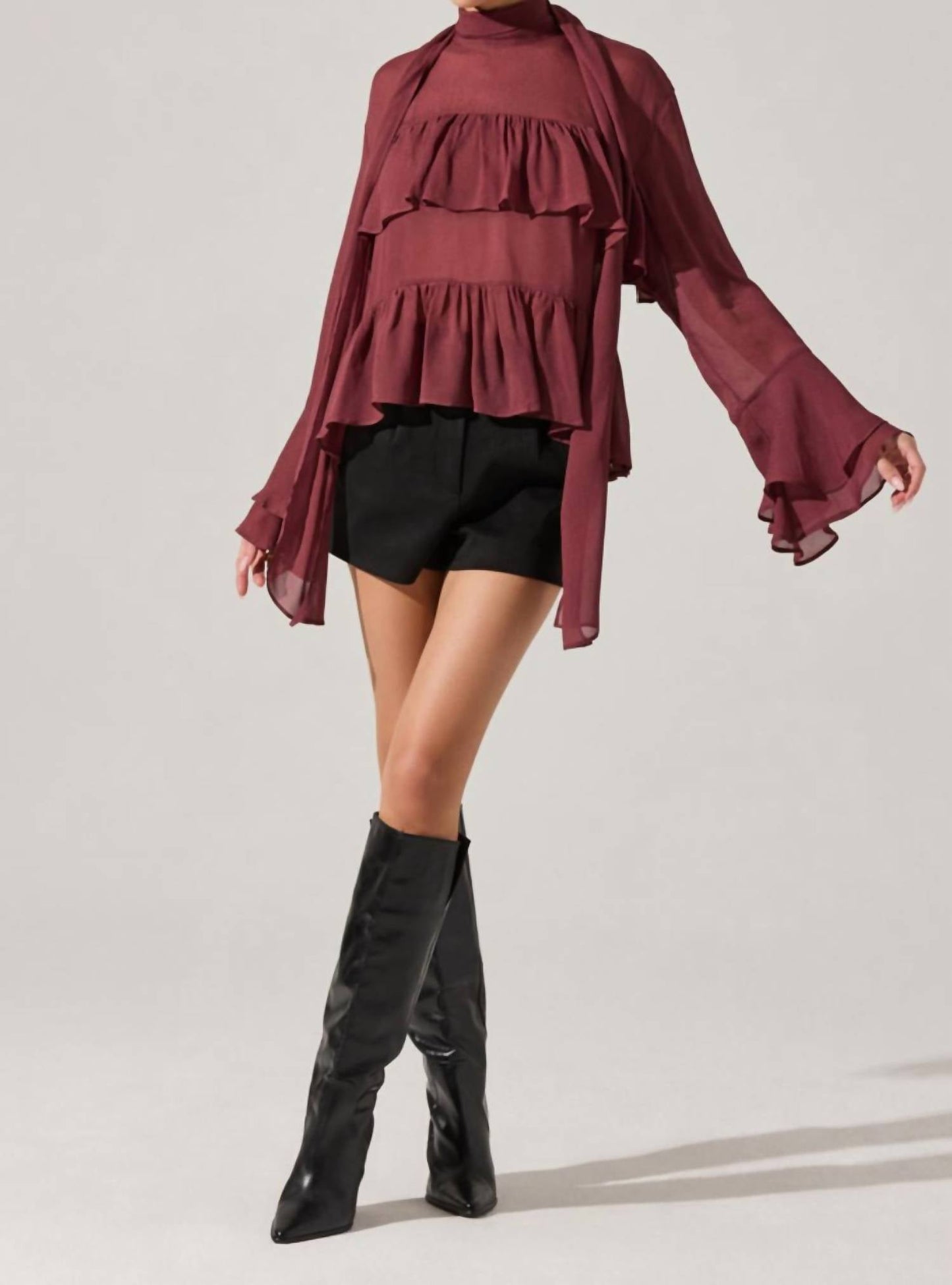 Astr - Fae Tiered Ruffle Top