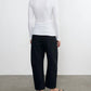 Enza Costa - Women's Textured Knit Crew Top
