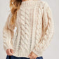 Bluivy - Elsie Chunky Knit Mock Neck Sweater