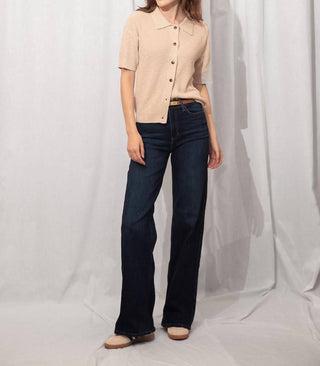 Be Cool - James Knit Button Up Top