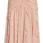 Veronica Beard - Lucine Ruched Silk-crepon Halterneck Maxi Dress