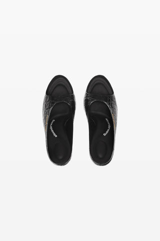 Alexander Wang - Women's Destiny 150mm Croc Embossed Leather Sandal Heels
