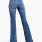 Good American - Pull On Flared Jeans