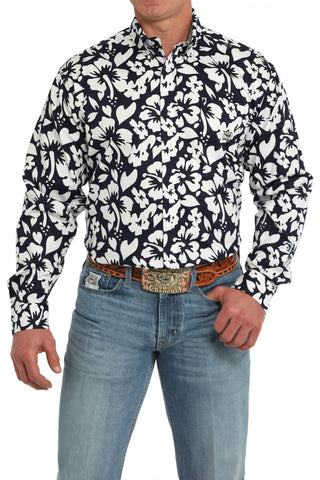 Cinch - Men's Long Sleeve Twill Print Shirt