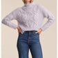 525 America - Reba Cable Funnel Neck Pullover Sweater