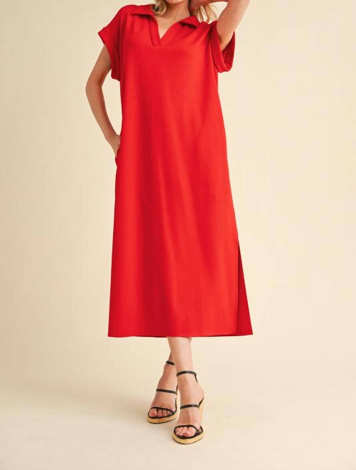 Jodifl - Shayla Collared Maxi Dress
