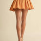 Eb Luxe - Elegant Pleaded Mini Skirt