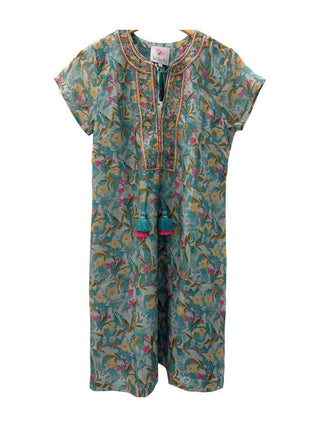 Bella Tu - Women's Embroidered Cap Sleeve Dress