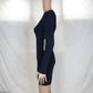 A.L.C. - Women's Stretch Ribbed Long Sleeve Mini Dress