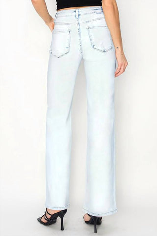 Risen - Acid Light High Rise Wide Leg Jeans