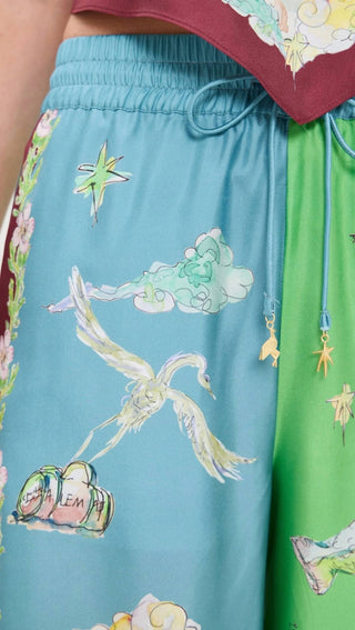 Alemais - Daria Wide Leg Silk Pants