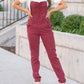 Judy Blue - High Waist Garment Dyed Boyfriend Double Cuff Overalls