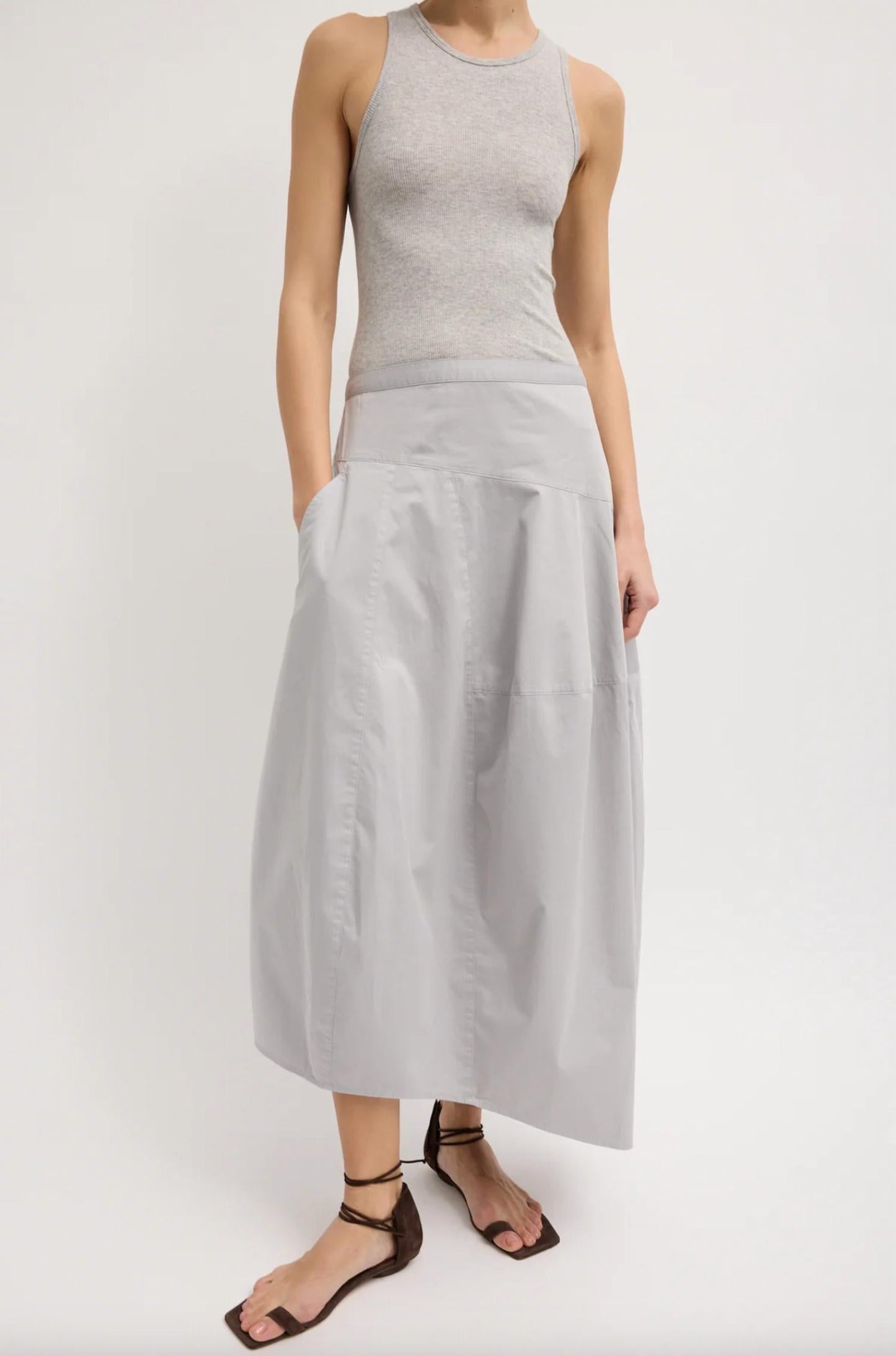 Tibi - Silky Asymmetrical Balloon Skirt