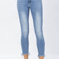 Judy Blue - Bleach Splash Mid-Rise Shark Bite Skinny Jean