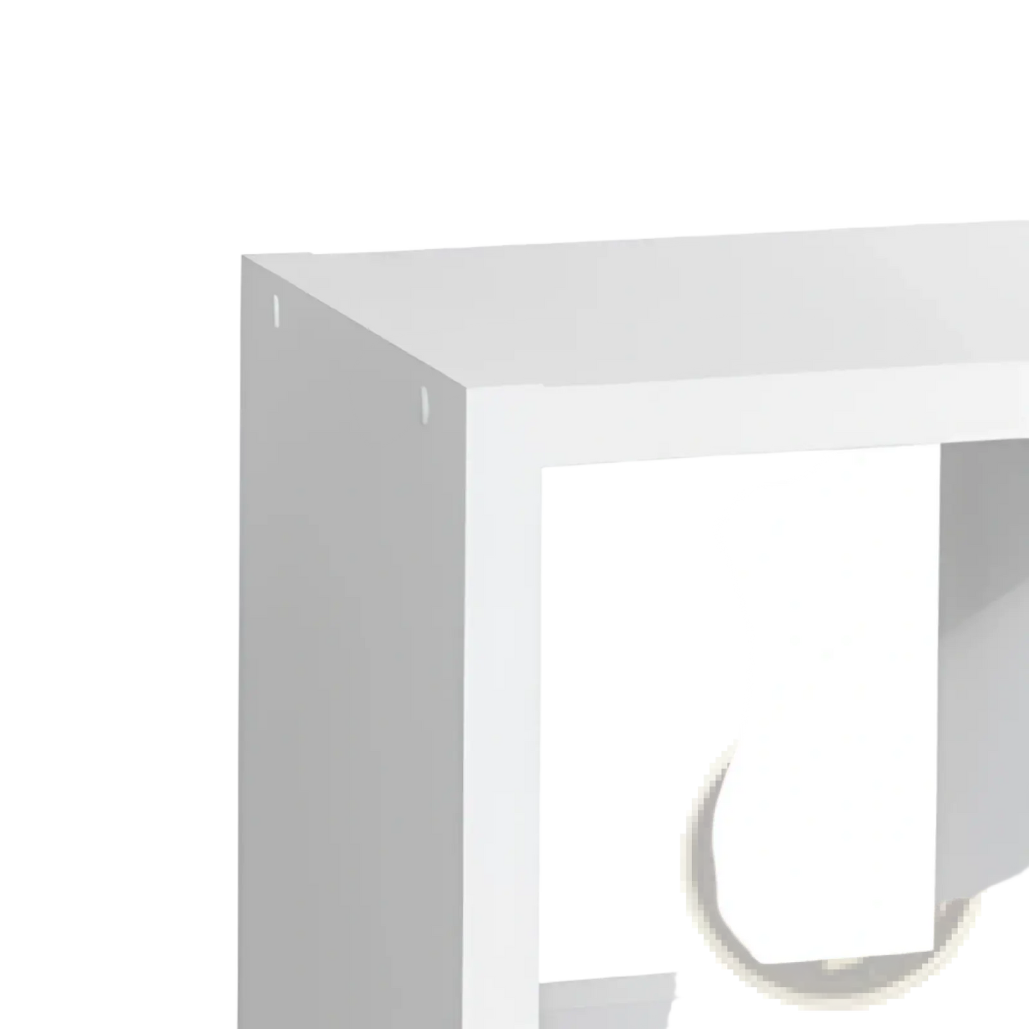 8 Cube White Bookshelf Organizer for Home and Office