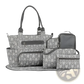 8 Piece Multifunctional Arrow Print Diaper Bag Set