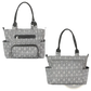 8 Piece Multifunctional Arrow Print Diaper Bag Set