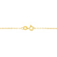 AGS Certified 14K Yellow Gold 2.0 Cttw Baguette and Brilliant Round-Cut Diamond Journey 18" Pendant Necklace (F-G Color, I1-I2 Clarity)
