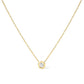 10K Yellow Gold 1/3 Carat Round Brilliant-Cut Diamond Modern Bezel-Set Solitaire 16"-18" Pendant Necklace (H-I Color, SI2-I1 Clarity)