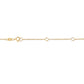 10K Yellow Gold 1/2 Carat Round Brilliant-Cut Diamond Modern Bezel-Set Solitaire 16"-18" Pendant Necklace (H-I Color, SI2-I1 Clarity)