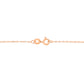 AGS Certified 10K Rose Gold 1/5 Cttw Bezel Set Round Diamond Solitaire 16-18" Adjustable Pendant Necklace (H-I Color, VS1-VS2 Clarity)
