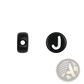 800 Piece Black Acrylic Alphabet and Number Bead Set