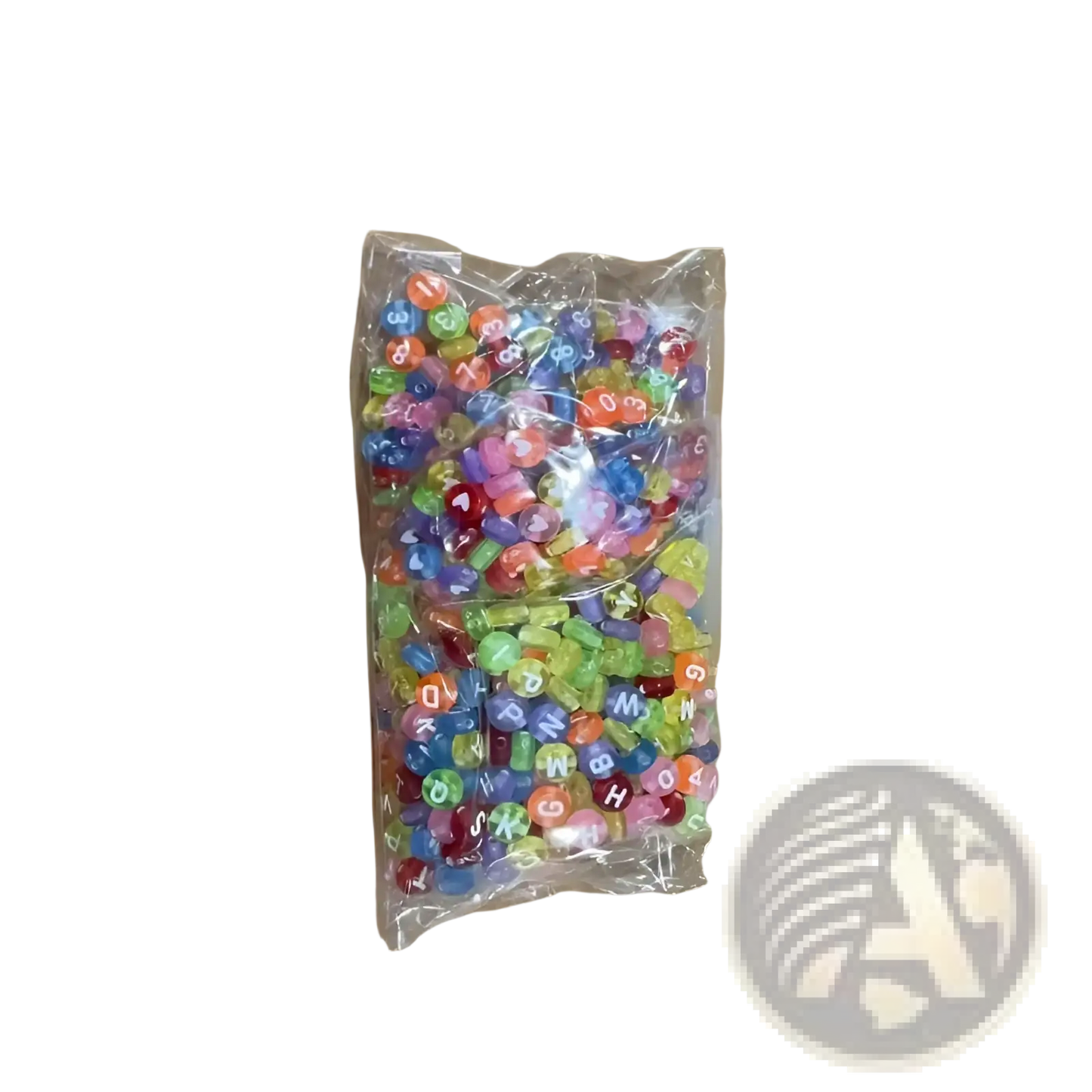 800 Piece Mixed Acrylic Alphabet and Number Bead Set