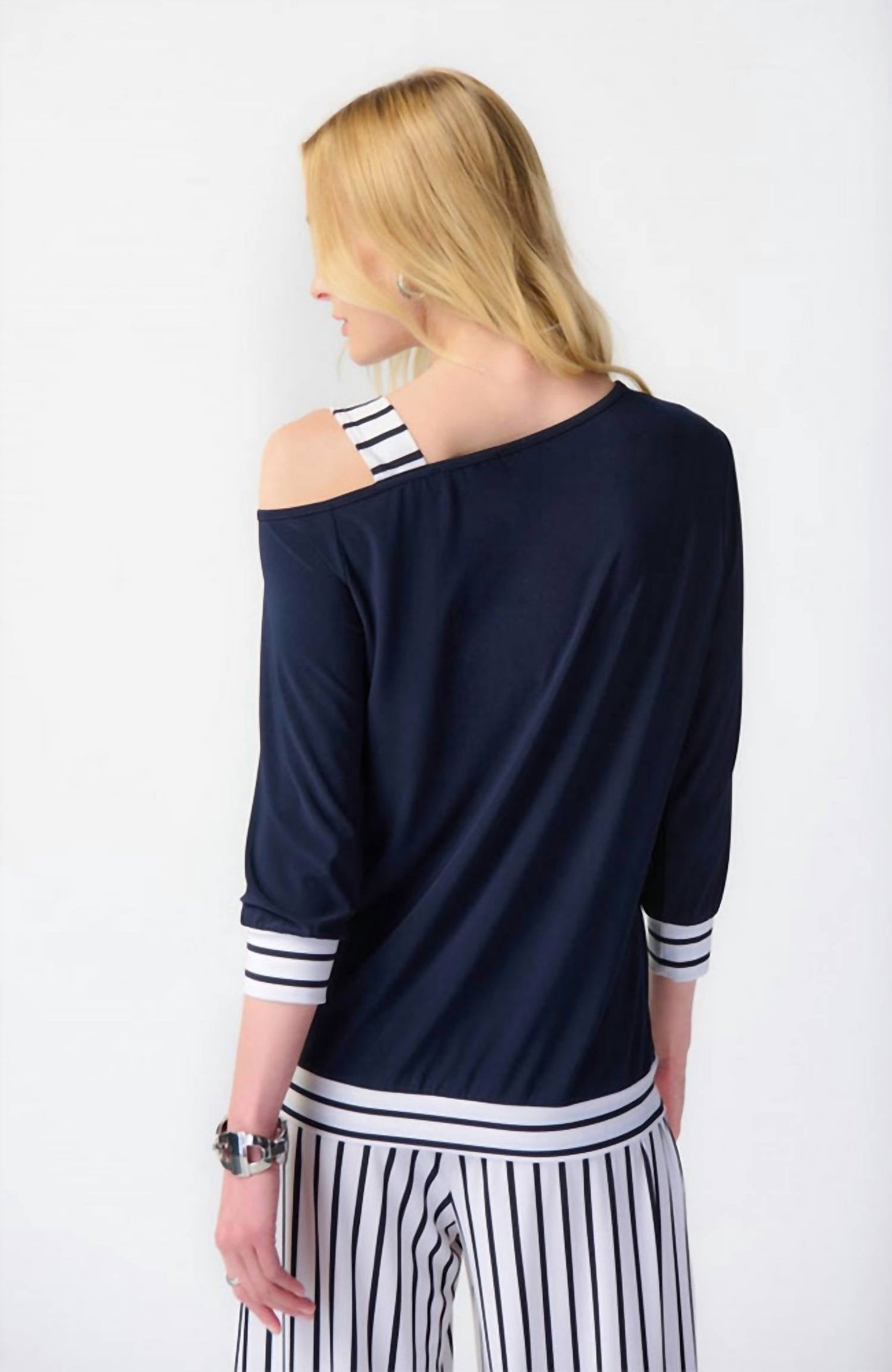 Joseph Ribkoff - Silky Knit One Shoulder Boxy Top