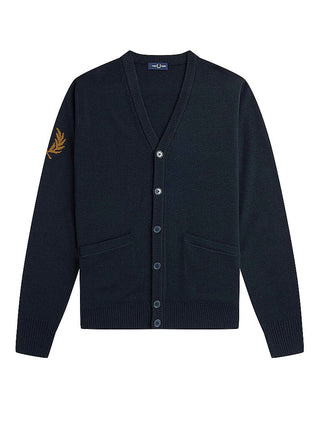 Fred Perry Laurel Wreath Men's Cardigan - Navy